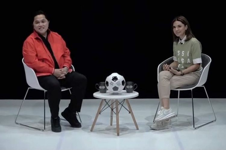 Najwa Shihab Gocek Erick Thohir soal Masa Jabatan Ketum PSSI, Yakin Gak Maju Cawapres Nih?