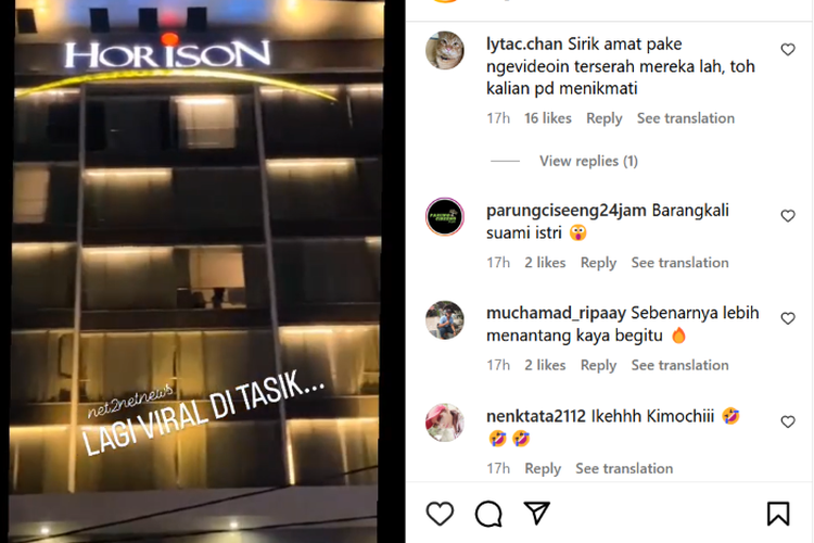 Lupa Tutup Jendela, Sepasang Sejoli Ketahuan ‘Ena-ena’ di Kamar Hotel Horison Tasikmalaya