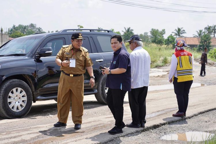 Erick Thohir Konfirmasi Pertanyaan Warganet Soal Rusaknya Jalanan di Lampung
