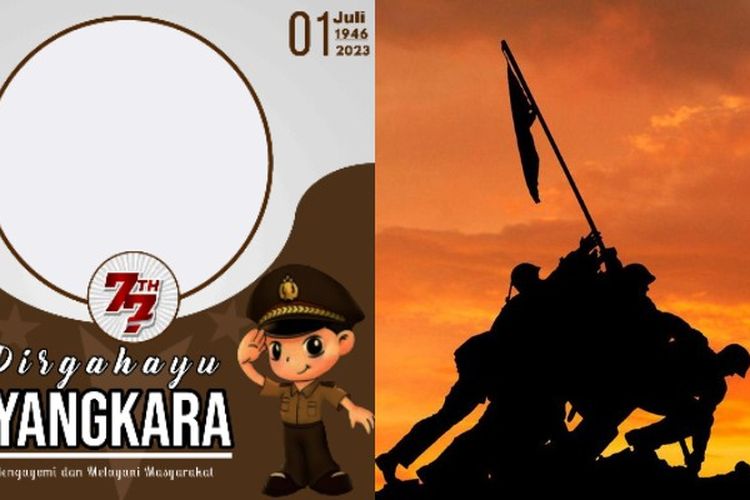 Link Twibbon Hari Bhayangkara Nasional 1 Juli 2023, Mari Mengenang Jejak Perjuangan Polri