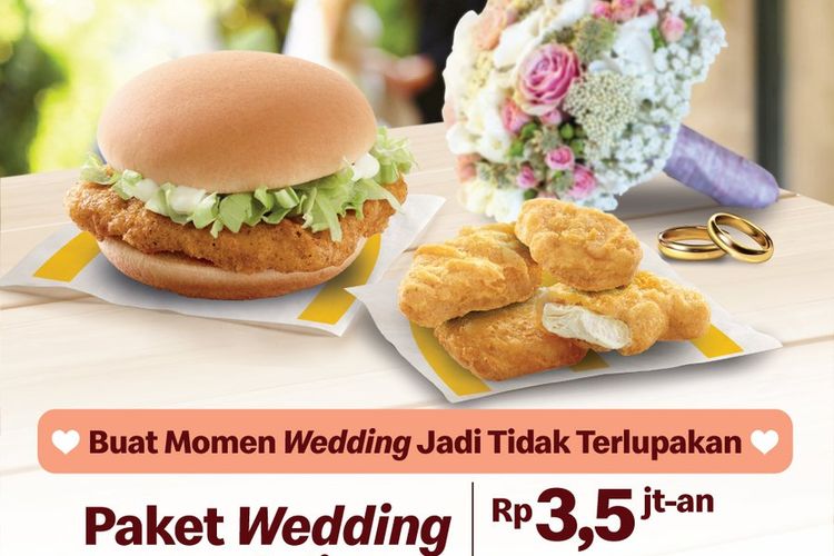Pengen Pernikahan Kamu Anti Mainstream? McD Tawarkan Paket Wedding Unik, Cek Harganya di Sini Buruan!