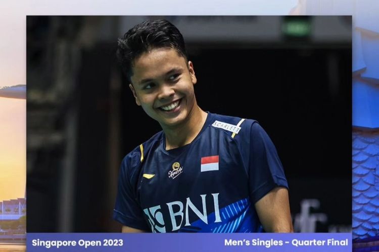 Anthony Ginting Menjadi Perwakilan Indonesia Satu-Satunya di Semifinal Singapore Open 2023
