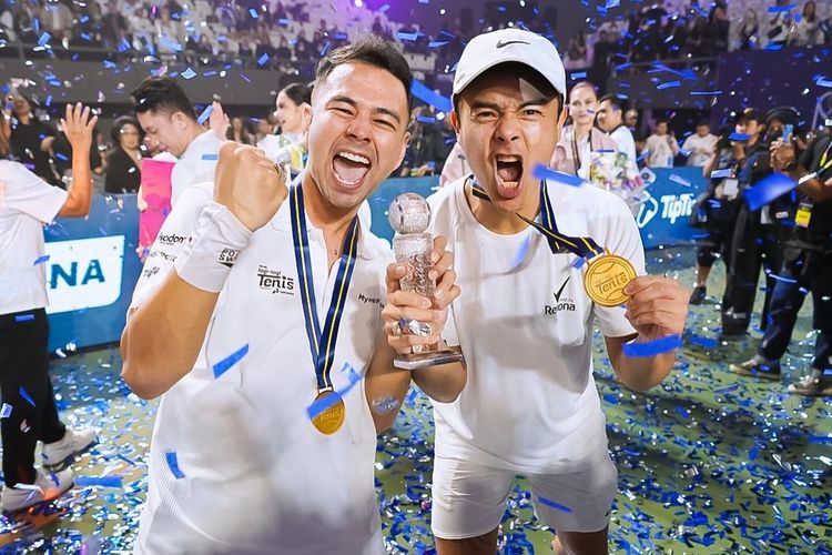 Lagi-Lagi Tenis Sukses Digelar Rans Entertaiment, Raffi/Dion Pamer Trophy Bertabur Berlian Seharga Rp. 2 M