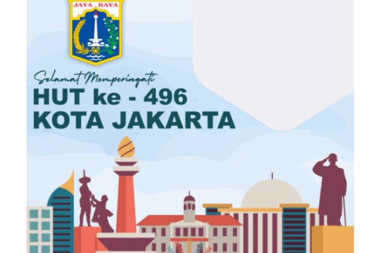 Klik Link Twibbon HUT DKI Jakarta 496 dan Pilih Desain Sticker Kesukaanmu Buat Ikut Meriahkan Hajatan Ibu kota