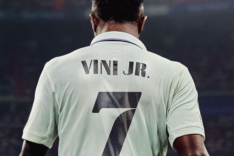 Vinicius Resmi Pakai Nomor Punggung 7 di Real Madrid, Siap Meneruskan Kejayaan Para Pendahulunya?