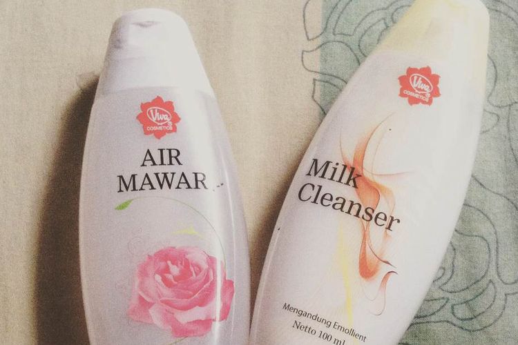 Wajah Glowing Bebas Jerawat Nggak Sampai 2 Minggu, Ini Cara Meracik Skincare Viva Milk Cleanser dan Air Mawar