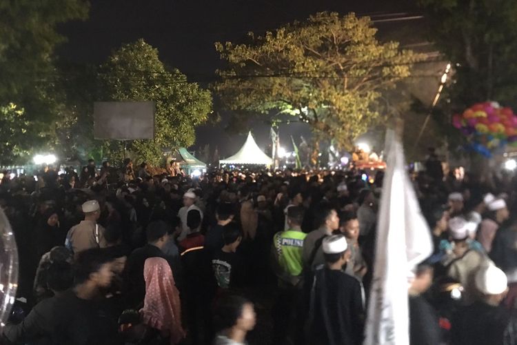 Macet Parah!! Kemacetan Kota Mojokerto usai Festival Malam Shalawat bersama Habib Syeikh