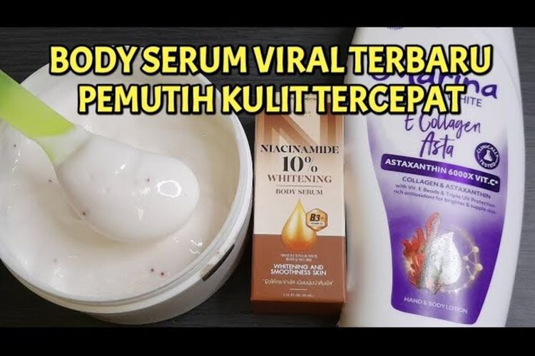Kulit Putih Dalam 7 Hari, Cara Buat Body Lotion Pemutih Badan Permanen Pakai Marina dan Niacinamide