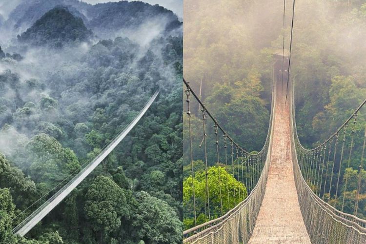 Jembatan Terpanjang se-Asia Tenggara di Sukabumi Ini Bikin Bulu Kuduk Merinding Saat Melintasinya, Berani Coba