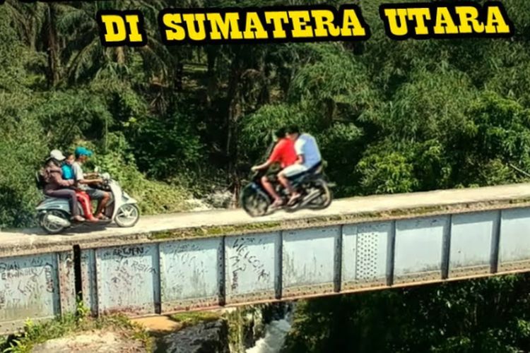 Satu-Satunya Akses Warga? Jembatan Ekstrim di Sumatera Utara Ini Awalnya Rel Kereta Api Setinggi 80 Meter