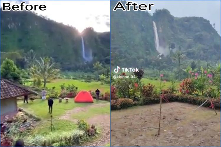 Bak lukisan, Kampung di Jawa Barat Ini Selalu Ramai Wisatawan karena di Bawah Curug