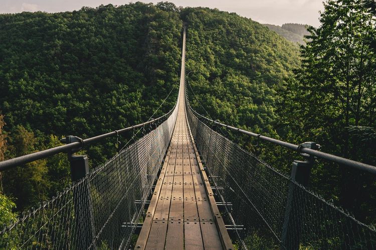 Si Cantik Jembatan Gantung Ini Ada di Tengah Hutan Madiun, Jawa Timur! Ekstrem Banget, Kanan Kiri Full Jurang
