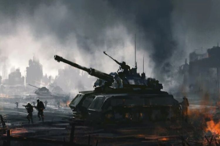 Seram! Tentara Angkatan Darat Amerika Serikat Bawa Tank Bradley Saat Latihan Militer Bersama Teroris di Suriah