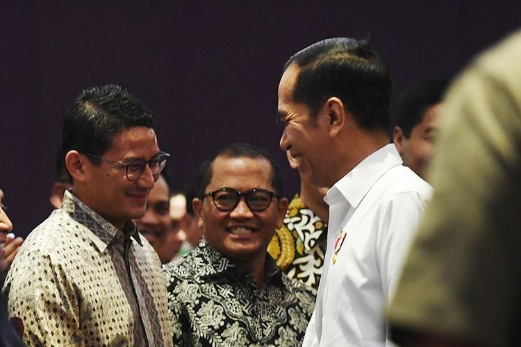 Jokowi Tegaskan Nggak Cawe-Cawe Politik dengan Sandiaga Uno dan Prabowo Subianto di Istana