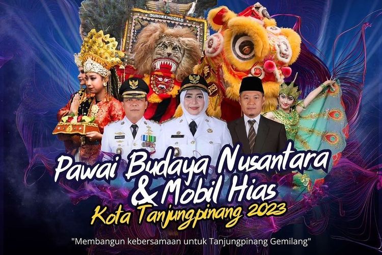 Tanjung Pinang Kepualaun Riau Gelar Pawai Budaya Nusantara dan Mobil Hias! Inilah Daftar Rangkaiannya