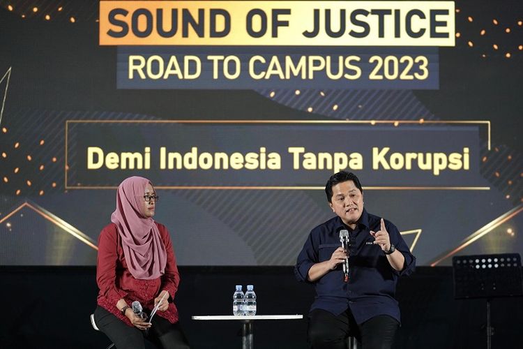 Erick Thohir Ajak Generasi Muda Ikut Serta Berantas Korupsi di Indonesia, Komitmen Jadi Prioritas Utama