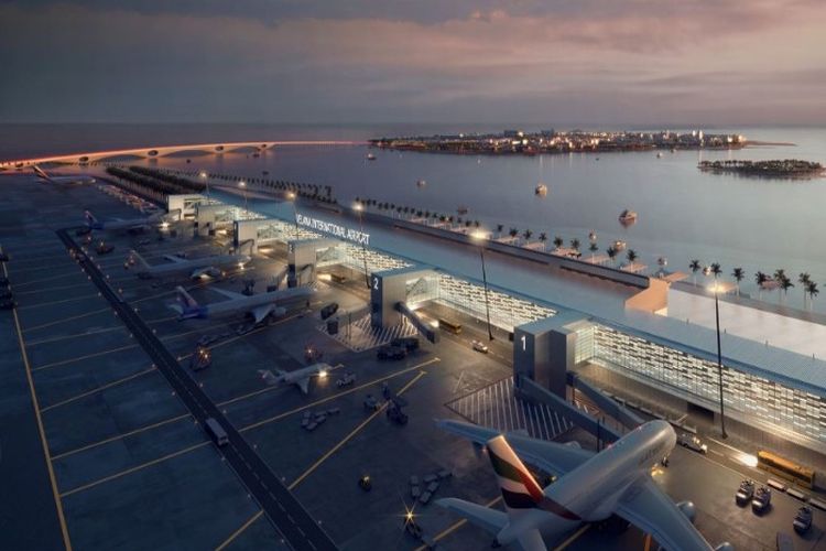 Pulau Buatan Seluas 1,255 Ha di Semarang Jawa Tengah Disulap Jadi Bandara Apung Pertama RI, Terbesar di Dunia?