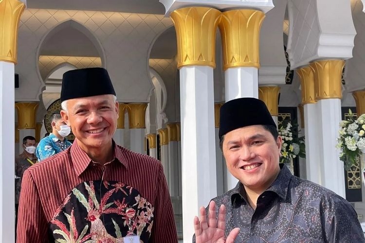 Update Survei LSI: Ganjar Pranowo Raih Rangking Teratas Jika Digandengkan dengan Erick Thohir