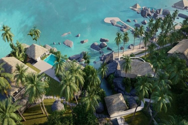 Lahan Hijau Seluas 2,5 ha di Kepulauan Riau Disulap Jadi Resort Apung Mewah