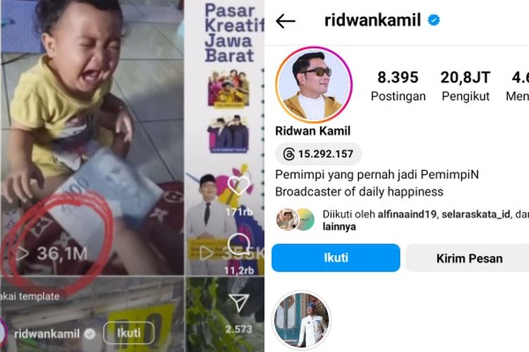 Berubah Status Jadi Warga Biasa, Ridwan Kamil Pamer Jumlah Followers dan Siap Terima Tawaran Endorse, Tapi…