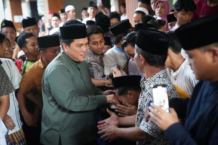Ikut Rayakan Acara Maulid Nabi Muhammad, Erick Thohir Safari ke Pondok Pesantren di Jawa Timur