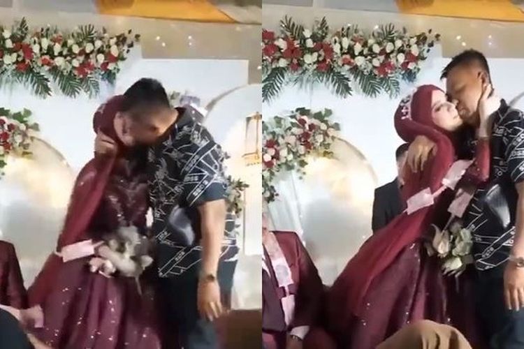 Belum Aja Lepas Seragam Pengantin, Istri Pria Ini Sudah ‘Disosor’ Om-Om: Sampe Cium Bibir…