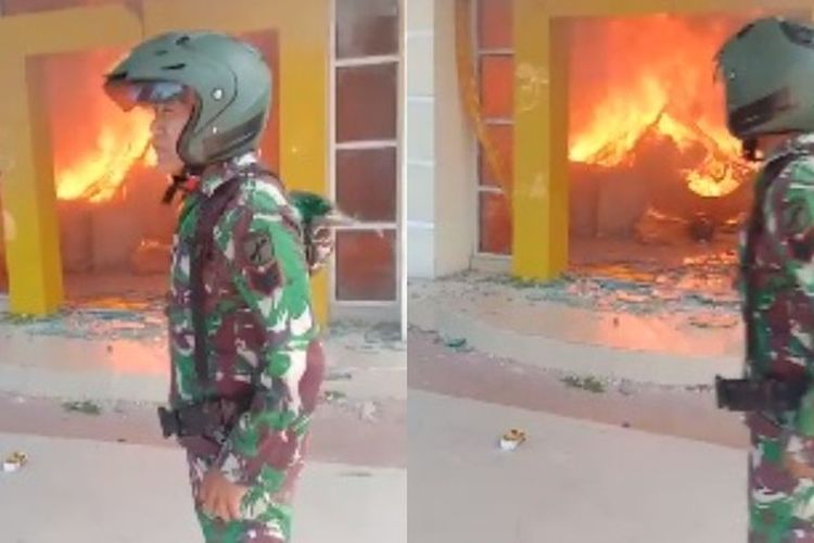 TNI pun Bingung Kala Massa Ngamuk Bakar Kantor Bupati Pohuwato, Gorontalo Gegara Tak Tepati Janji