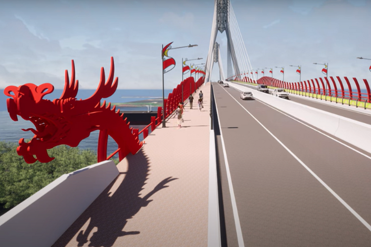 Akan Habiskan Rp 1,3 Triliun , Jembatan di Pontianak ini belum Direalisasikan, Bagaimana Visualisasinya?