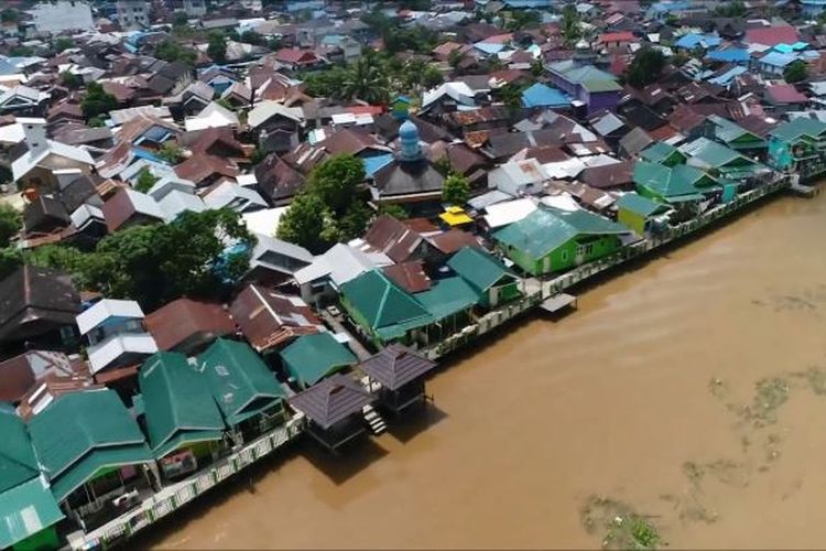 Aneh Tapi Nyata, di Kalimantan Selatan ada Sebuah Desa Serba Berwarna Hijau Bahkan Termasuk Perabotannya