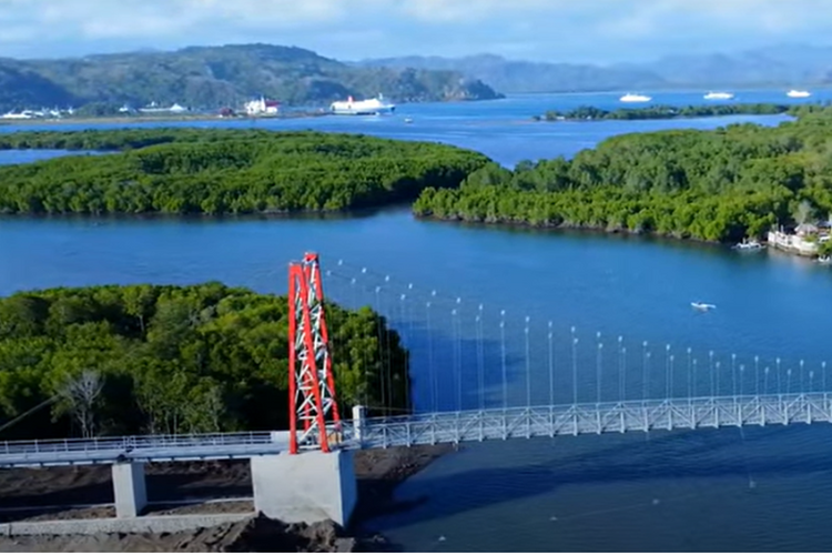 Telan Dana Rp15,7 Miliar, Jembatan di NTB Ini Bisa Buka Tutup, Keindahannya Bikin Tercengang, Punya Panjang…