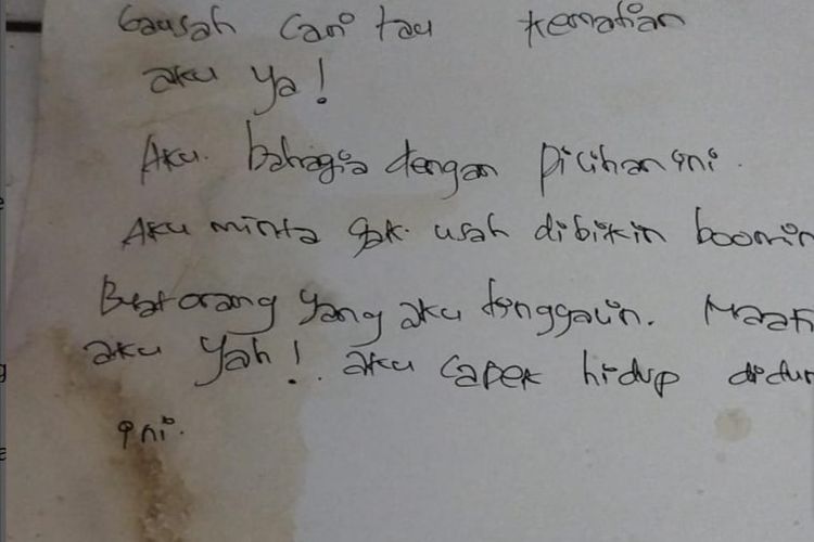 Terulang! Mahasiswi UDINUS Semarang Diduga Bunuh Diri, Ada Sepucuk Surat: Aku Bahagia dengan Pilihan Ini