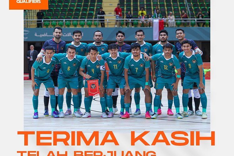 Hasil Klasemen B Indonesia vs Arab Saudi, Timnas Gagal Lolos ke Piala Asia Futsal 2024
