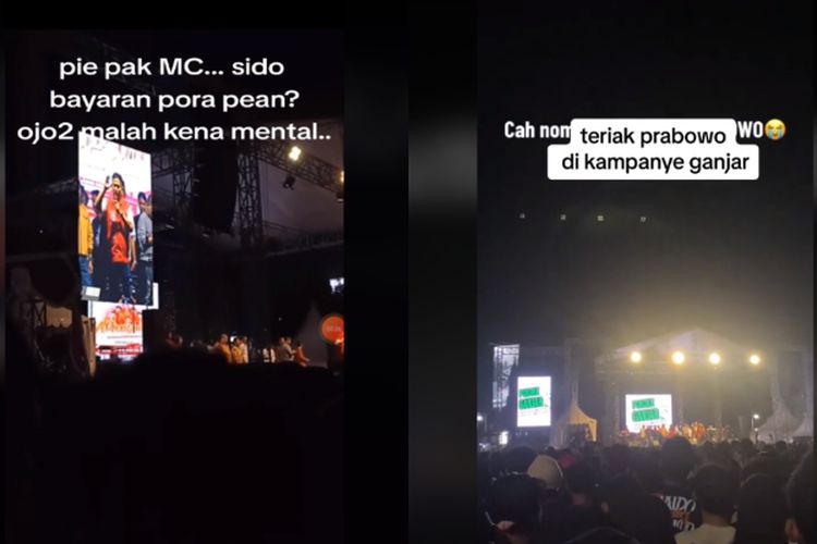 Viral! Bukan Ganjar Pranowo, Rakyat Malah Teriakkan Nama Prabowo Saat Konser Kampanye Ganjar-Mahfud di Kudus