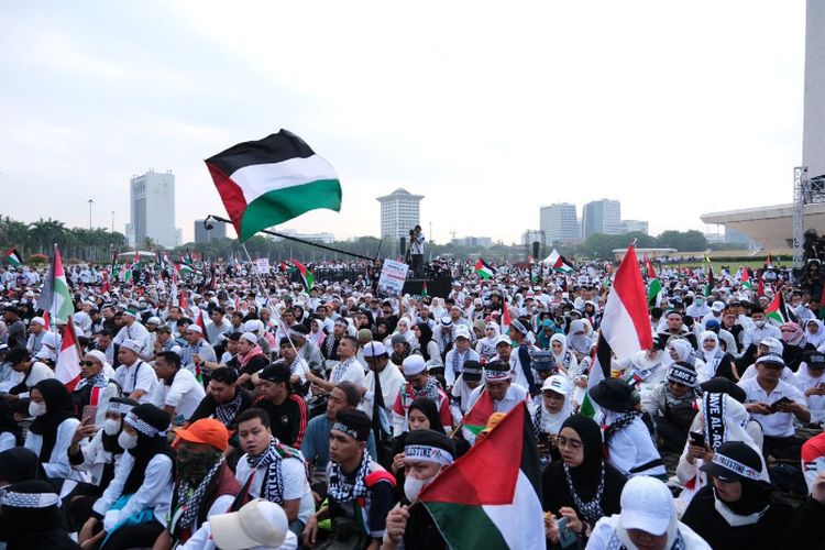 2 Juta Orang Dukung Palestina di Monas, Prancis Justru Buat Hukuman Bagi yang Hina Israel, Benarkah?