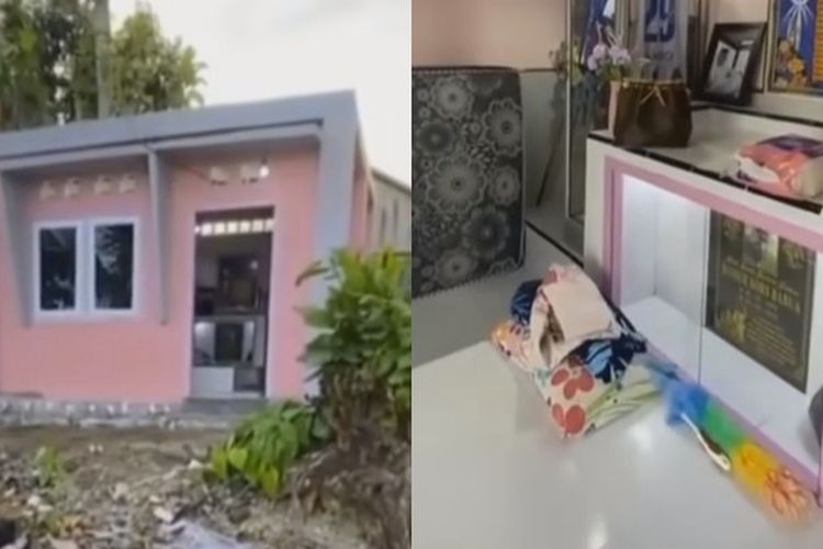 Viral Istri Bangun Kuburan Suaminya yang Didesain Seperti Rumah, Ada Kasur hingga Kulkas, Warganet: Haram!