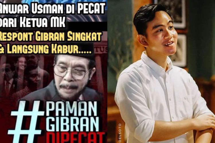 Anwar Usman Langgar Kode Etik Hingga Dipecat Dari Ketua MK, Begini Respon Gibran, Singkat dan Langsung Kabur?