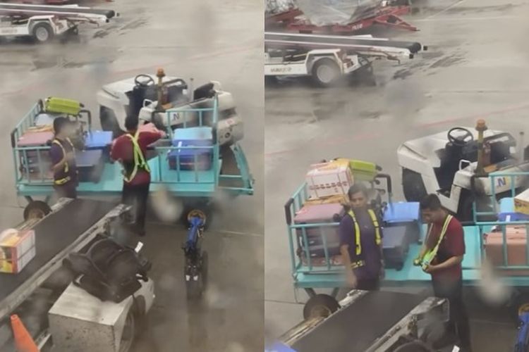 Viral Video Petugas Bagasi di Bandara Banting Koper Penumpang, Warganet: Kalo Gak Sanggup Gausah Kerja!
