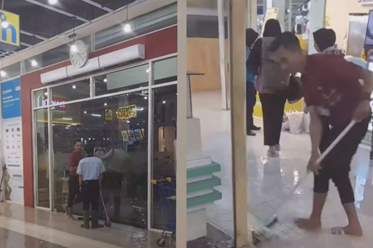 Hujan Deras Mengguyur Kota Malang, Area Parkiran hingga Bagian Dalam Matos Terkena Banjir