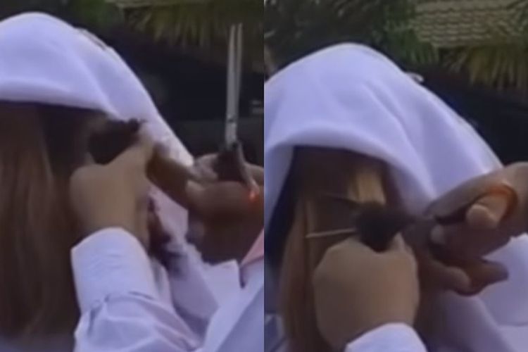 Viral! Siswi Berhijab Ini Kena Razia Gegara Rambutnya Berwarna, Intip Kritik Pedas Warganet