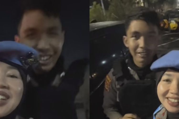 Viral Momen Seorang Polwan yang Tugas Piket Malam Bersama Anaknya yang Juga Menjadi Polisi, Malah Bikin Warganet Curiga?