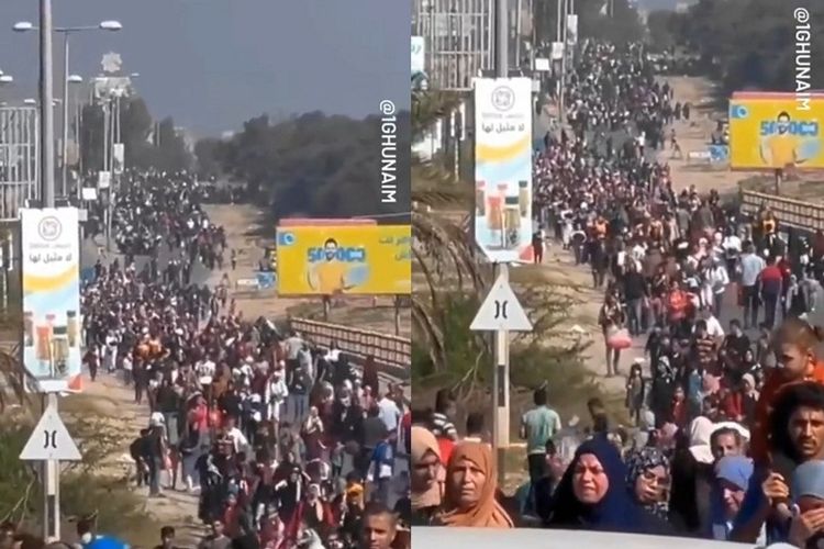 Ribuan Warga Palestina Tinggalkan Gaza, Warganet Global Sebut Tragedi Nakba Telah Terjadi untuk Kedua Kalinya