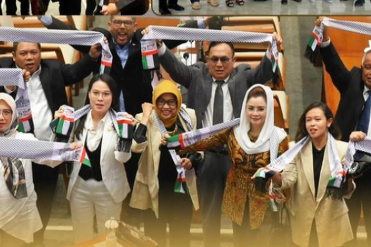 Kompak Gunakan Syal Palestina Saat Rapat Paripurna, Jadi Bukti Empati dan Solidaritas Anggota DPR RI