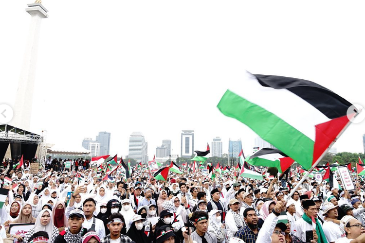 Warga Gaza Berikan Respon Bangga Saat Menonton Aksi Bela Palestina di Monas Jakarta, Mereka Tak Mengira…