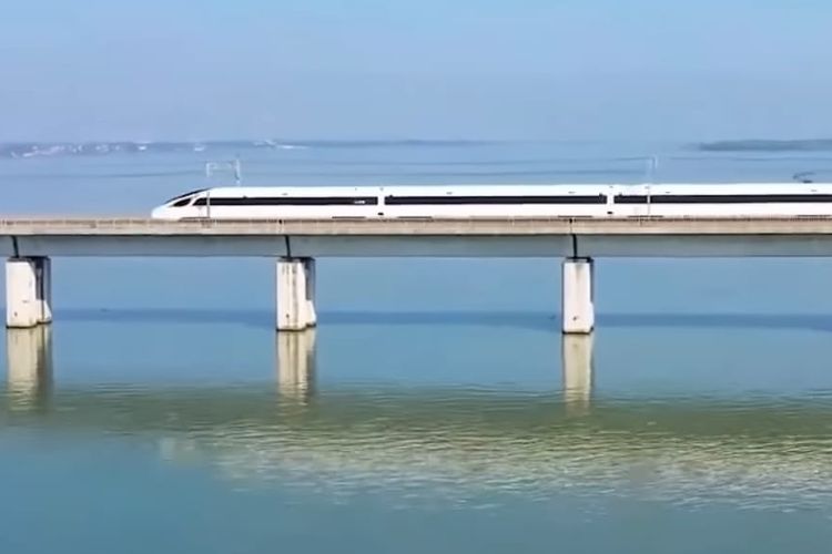 Sepanjang 164,8KM, Pembangunan Jembatan Danyang Kunshan Diperuntukkan untuk Jalur Kereta Cepat Beijing-Sanghai