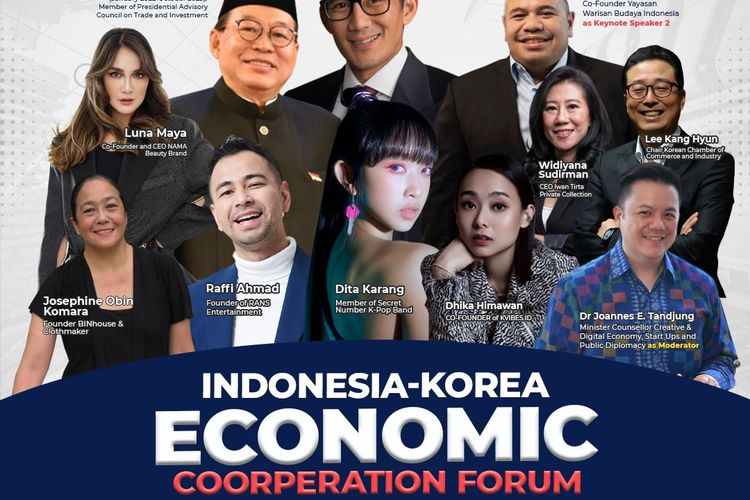 Forum Kerjasama Ekonomi Bertema I-Wave and K-Wave Digelar 30 November 2023 untuk Peringati 50 Tahun Hubungan Diplomatik Indonesia-Korsel