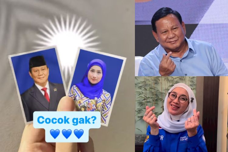Haduh, Prabowo dan Desy Ratnasari Pas Foto Background Warna Biru, Tanda Mau Menikah?