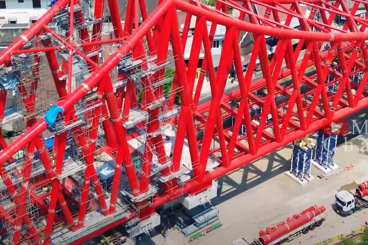 Dibangun Tanpa Baut, Jembatan Rel Simpang Joglo Solo yang Habiskan Anggaran Rp980 Miliar Akhirnya Tersambung