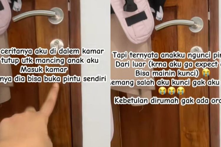 Momen Ibu dan Anak Umur 15 Bulan Bercanda Berujung Keringat Dingin, Auto Panik Sih Kalo Ini!