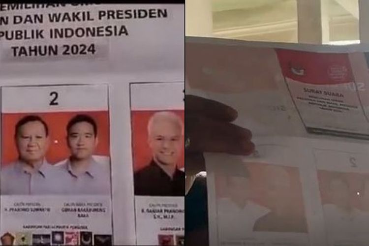 Prabowo-Gibran Menang Quick Count Pilpres 2024, Beredar Banyak Kecurangan Surat Suara Sudah Dicoblos 02 di Sejumlah TPS