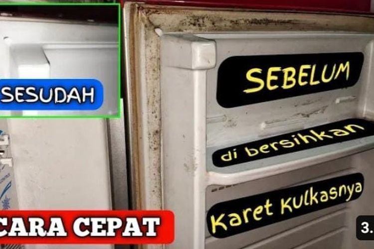 Unik, Cara Emak Ini Basmi Kerak Hitam di Karet Kulkas Pakai Air Lemon dan Cuka